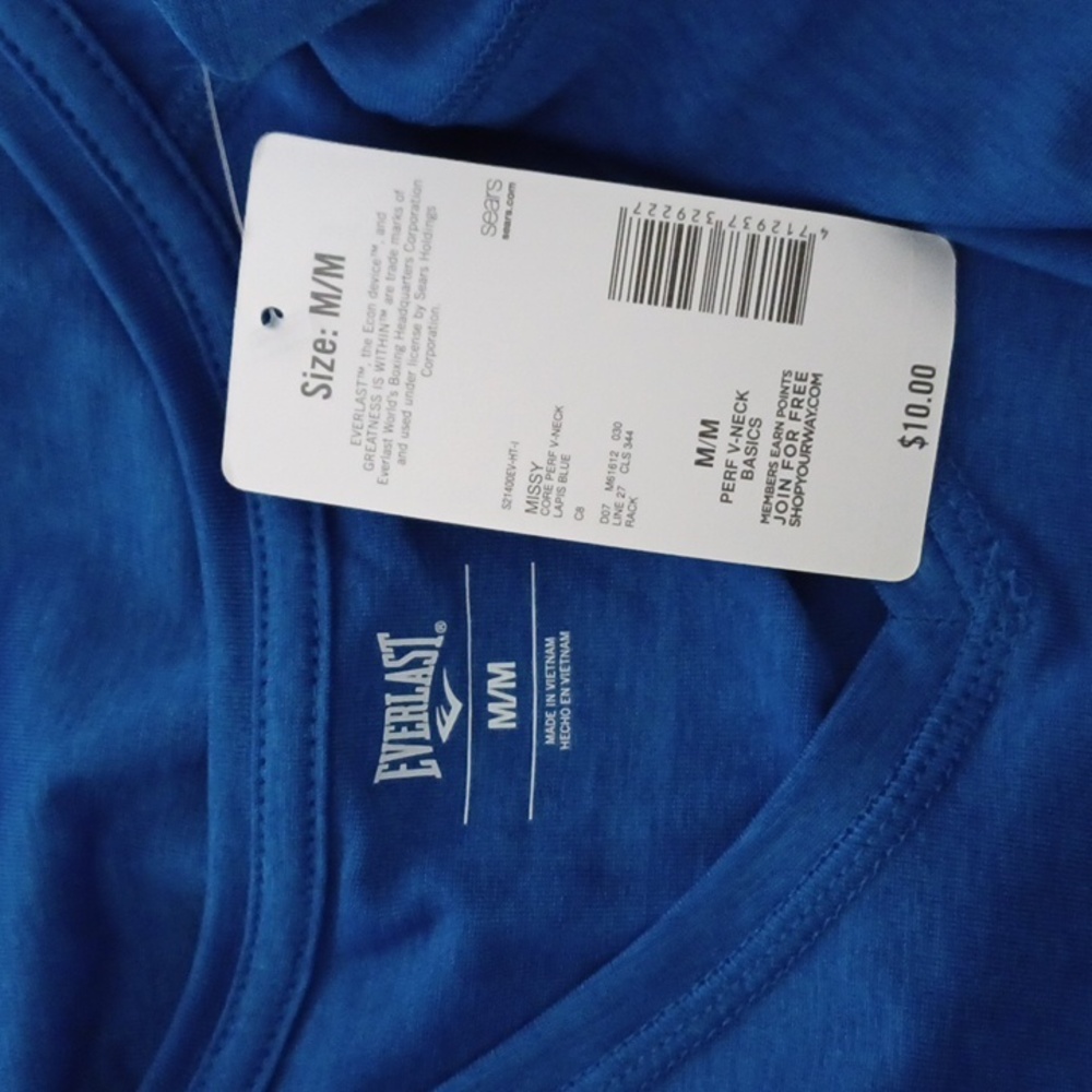 3 New Women's Everlast Wicking T Shirts Purple, Blue, and Gray Size Medium Missy - Picture 12 of 13